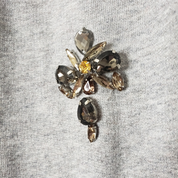 NEW J. Crew Crewneck Sweat Shirt Embellished - Picture 6 of 12